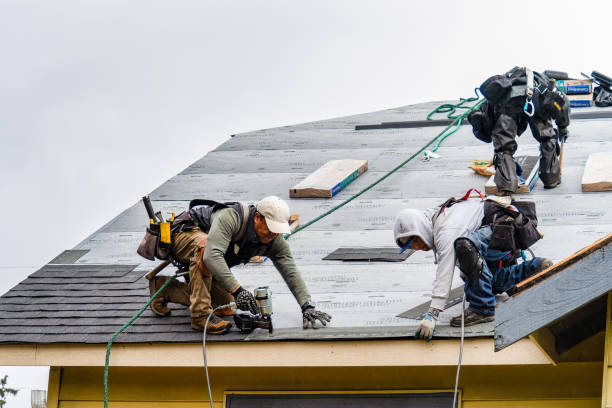 Professional Gutter Installation technician working in Charleston, IL